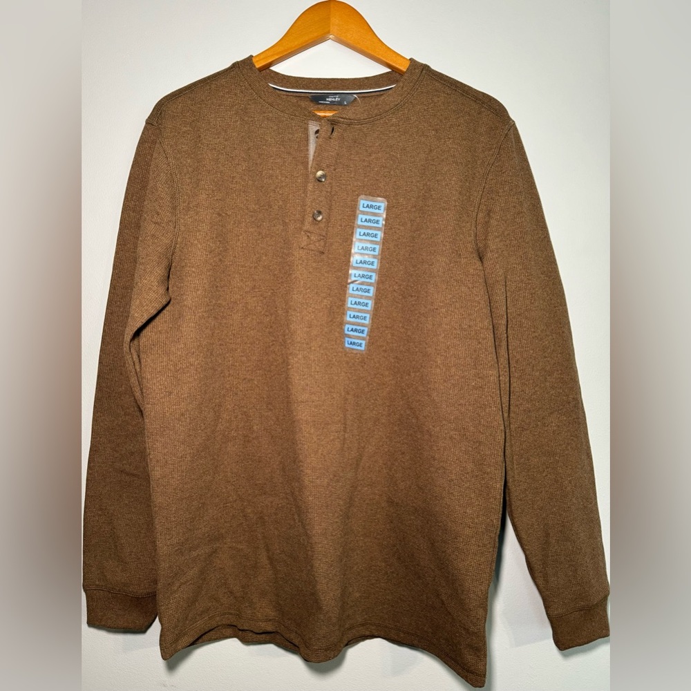 Large brown Henley